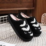 Funny Bat Slipper Halloween Pumpkin Flat Indoor House Shoes For Women Men Soft Plush Cozy Horror Fashion Halloween Gifts - EX-STOCK Canada