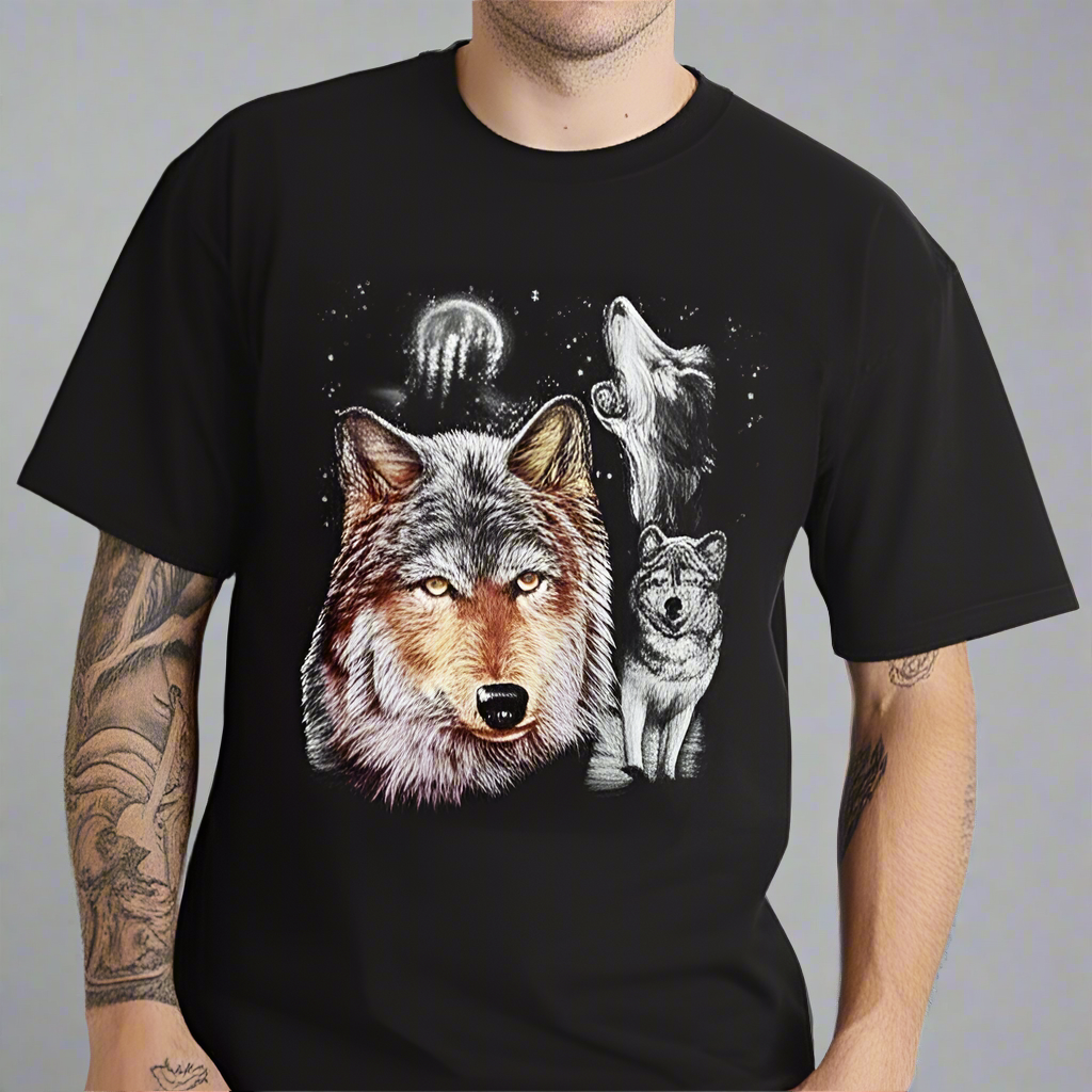 Camiseta para hombre Sofari Collection con diseño de loboEX-STOCK Canada 