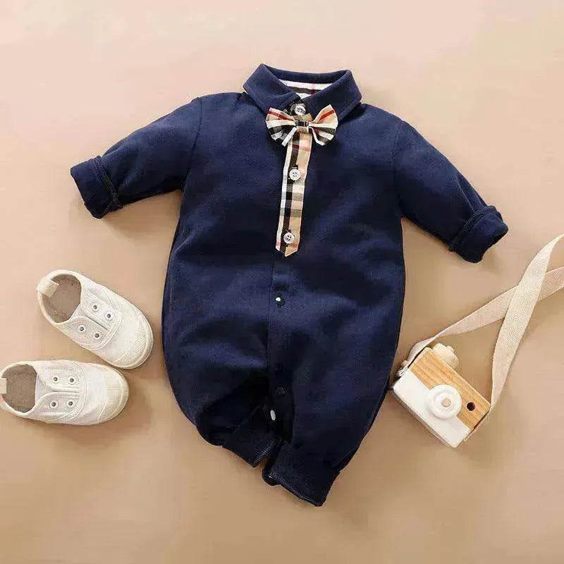 Gentleman's Baby Clothes, Long-sleeved Baby Clothes, Gentleman's Romper - EX-STOCK Canada