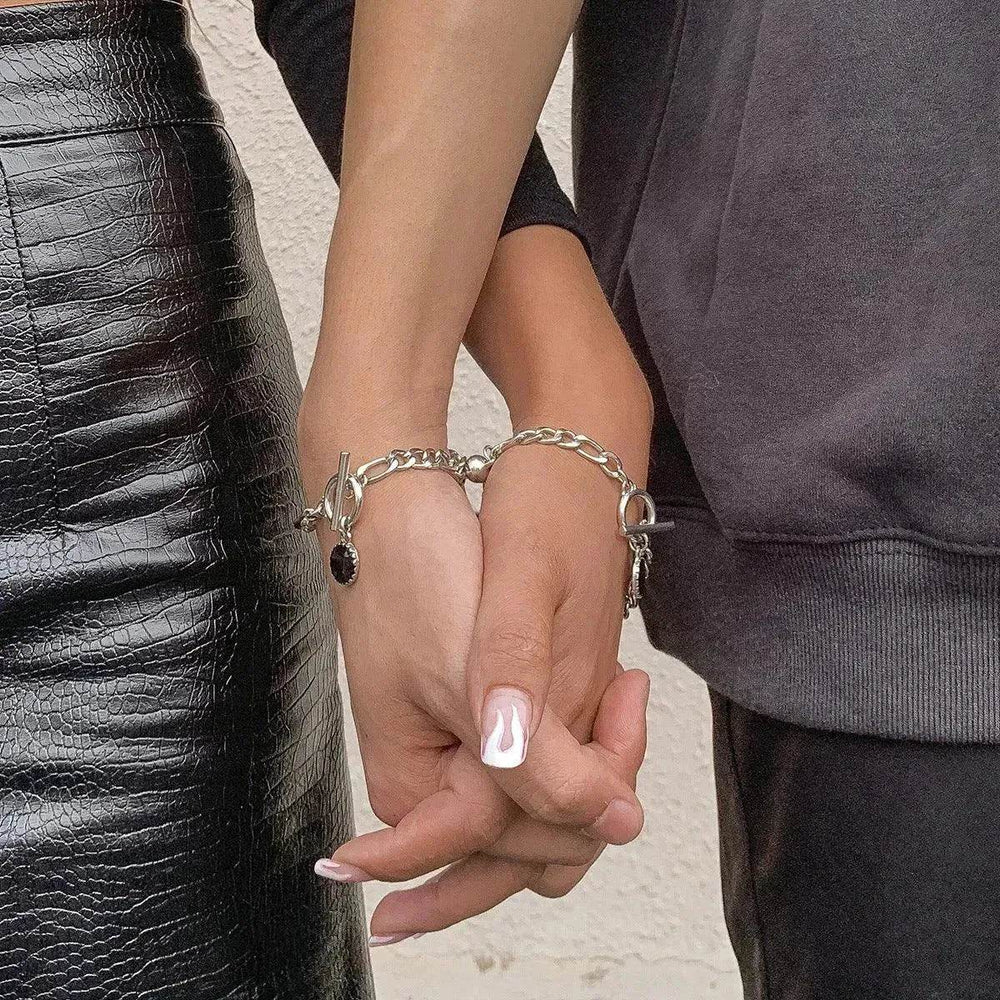 Geometric OT Buckle Metal Cool Hip-hop Bracelet - EX-STOCK Canada