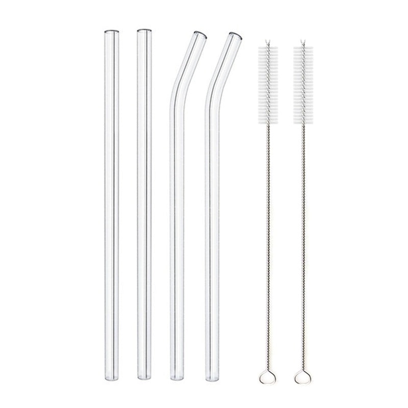 Glass Straws, Pearl Milk Tea Coarse Drinking Straws, Non-disposable Transparent Water Cups, Long Straws EX-STOCK Canada 