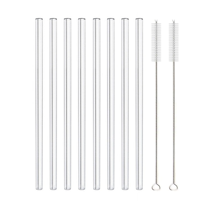 Glass Straws, Pearl Milk Tea Coarse Drinking Straws, Non-disposable Transparent Water Cups, Long Straws EX-STOCK Canada 