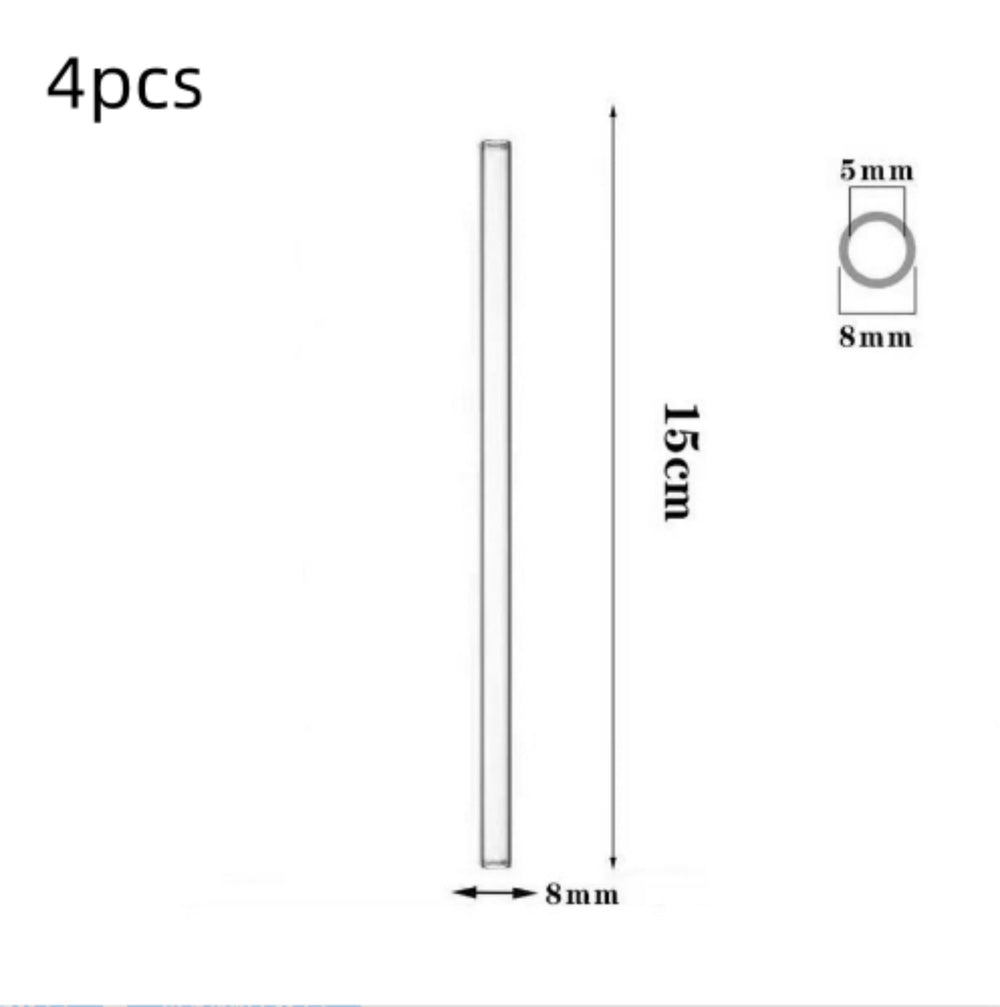 Glass Straws, Pearl Milk Tea Coarse Drinking Straws, Non-disposable Transparent Water Cups, Long Straws EX-STOCK Canada 