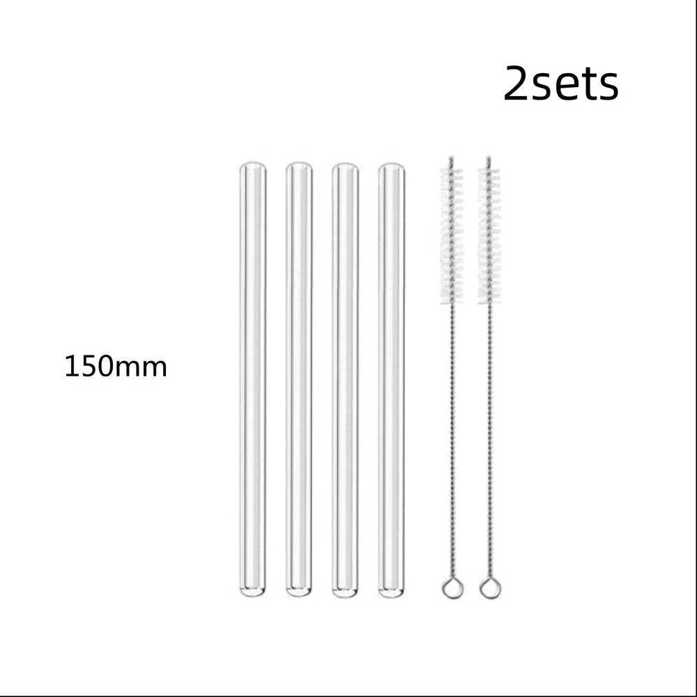 Glass Straws, Pearl Milk Tea Coarse Drinking Straws, Non-disposable Transparent Water Cups, Long Straws EX-STOCK Canada 