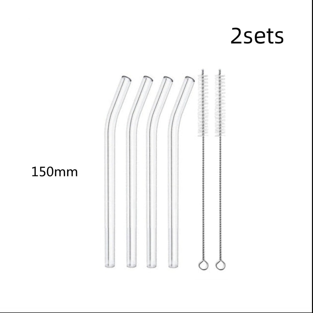 Glass Straws, Pearl Milk Tea Coarse Drinking Straws, Non-disposable Transparent Water Cups, Long Straws EX-STOCK Canada 