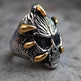 Anillo GoSteel para hombre con garras de dragón y calaveraEX-STOCK Canada 