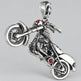 GoSteel Men's Ghost Rider Racing Moto Bike Pendant 
