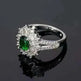 Green Zircon Ornament Ring Jewelry - EX-STOCK CANADA