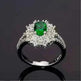 Green Zircon Ornament Ring Jewelry - EX-STOCK CANADA