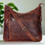 Bolso de hombro cruzado de cuero para mujer GreenwoodEX-STOCK Canada 
