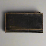 Cartera de cuero Greenwood con RFID y bolsillo con cremalleraEX-STOCK Canada 