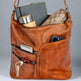 Bolso de Hombro de Cuero Greenwood con 2 Bolsillos con CremalleraEX-STOCK Canada 