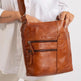 Bolso de Hombro de Cuero Greenwood con 2 Bolsillos con CremalleraEX-STOCK Canada 