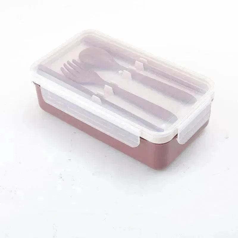Boîte à déjeuner à compartiments pour enfants Ensemble de boîtes à déjeuner Ins Étudiant Employé de bureau Boîte à déjeuner isolée Boîte en plastique scellée pour garder les aliments frais - EX-STOCK Canada