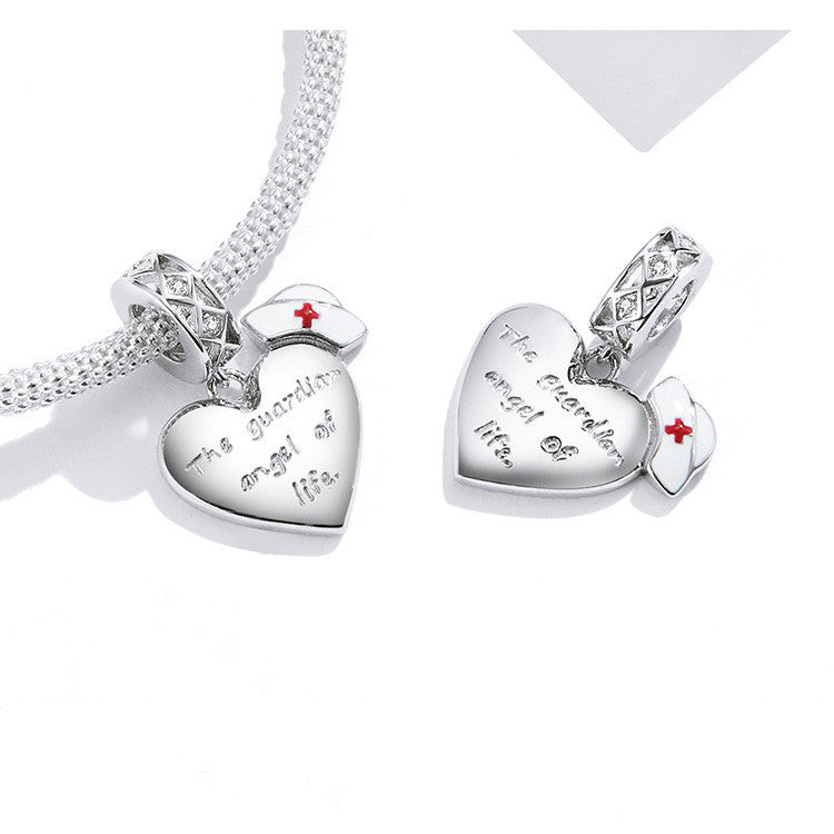 Guardian Angel Pendant Charm Silver 925 Bracelet accessories EX-STOCK Canada 