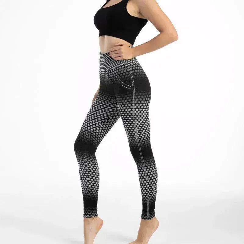 Leggings de sport taille haute à imprimé léopard - EX-STOCK Canada