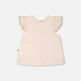 Ensemble haut et short en jersey de coton biologique pêche et imprimé animal pêche 