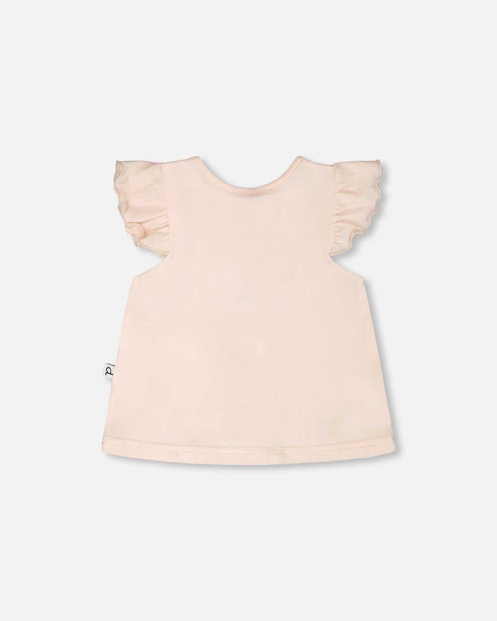 Ensemble haut et short en jersey de coton biologique pêche et imprimé animal pêche 
