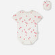 Lot de 3 bodies évolutifs en jersey de coton blanc 