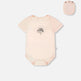 Lot de 3 bodies en jersey de coton biologique évolutif Pêche 