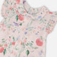 Combinaison en mousseline de coton rose imprimée de baies 