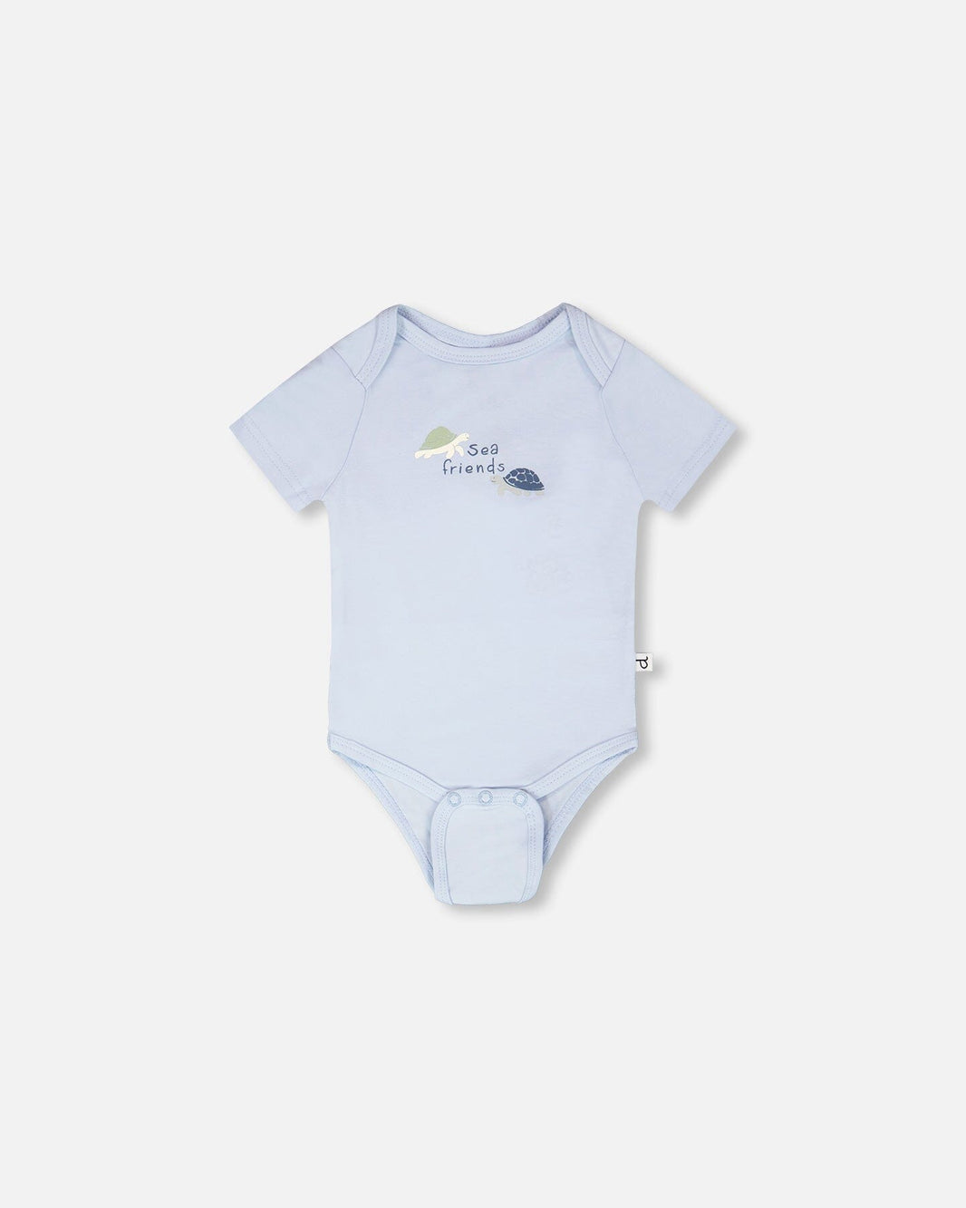 Evolutive Organic Cotton Jersey Onesie Sky Blue 