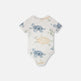 Body évolutif en jersey de coton bio gris mix avec motif tortue 