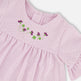 Ensemble Tunique en Jersey et Capri en Coton Lavande et Vert Imprimé Fleurs 