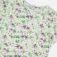 T-shirt en jersey vert avec fleurs imprimées 