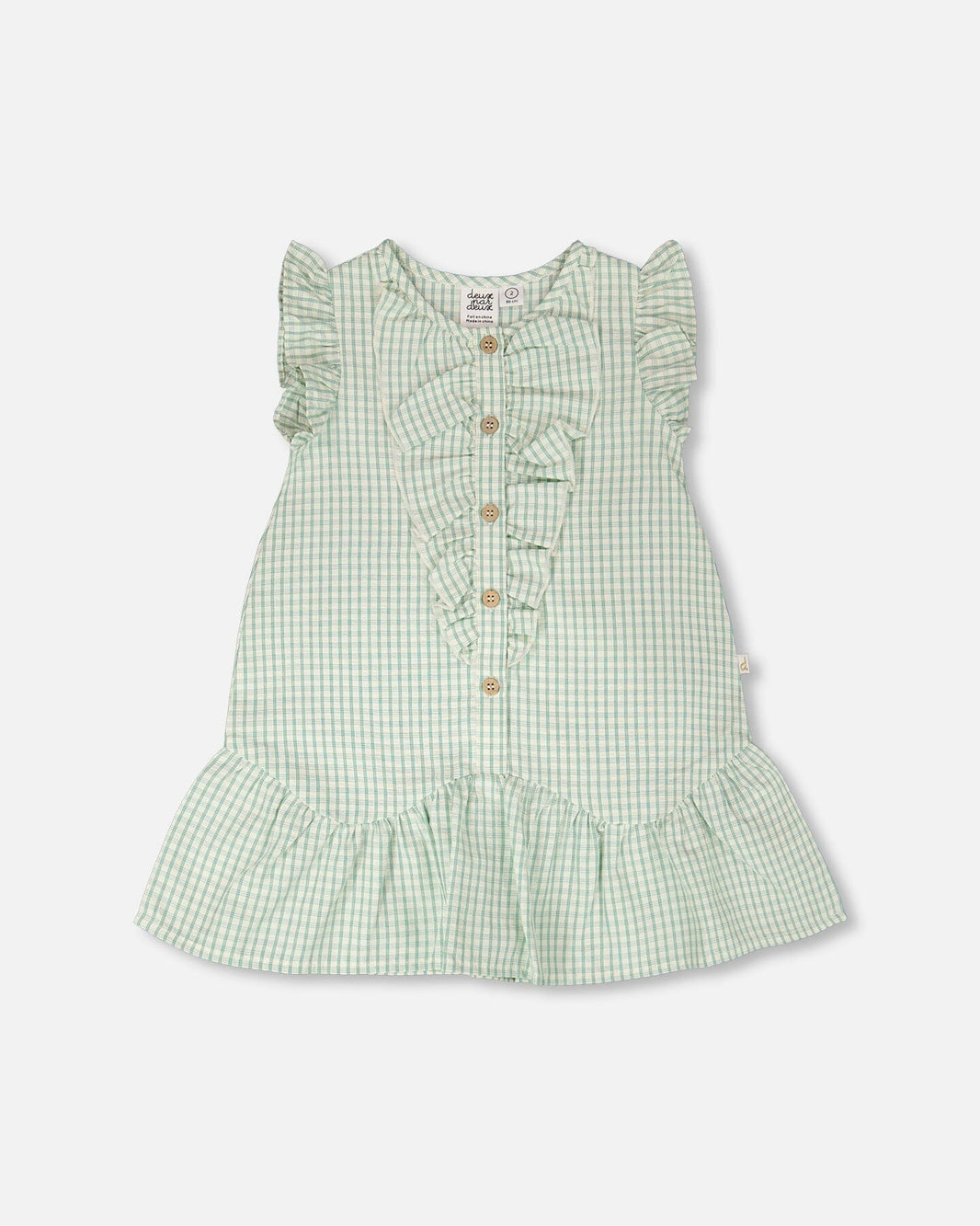Plaid Poplin Dress Green 