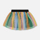 Jupe en maille imprimée multicolore 