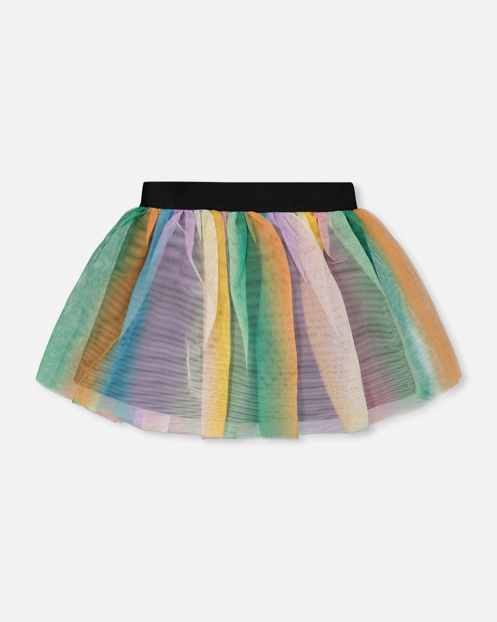 Jupe en maille imprimée multicolore 