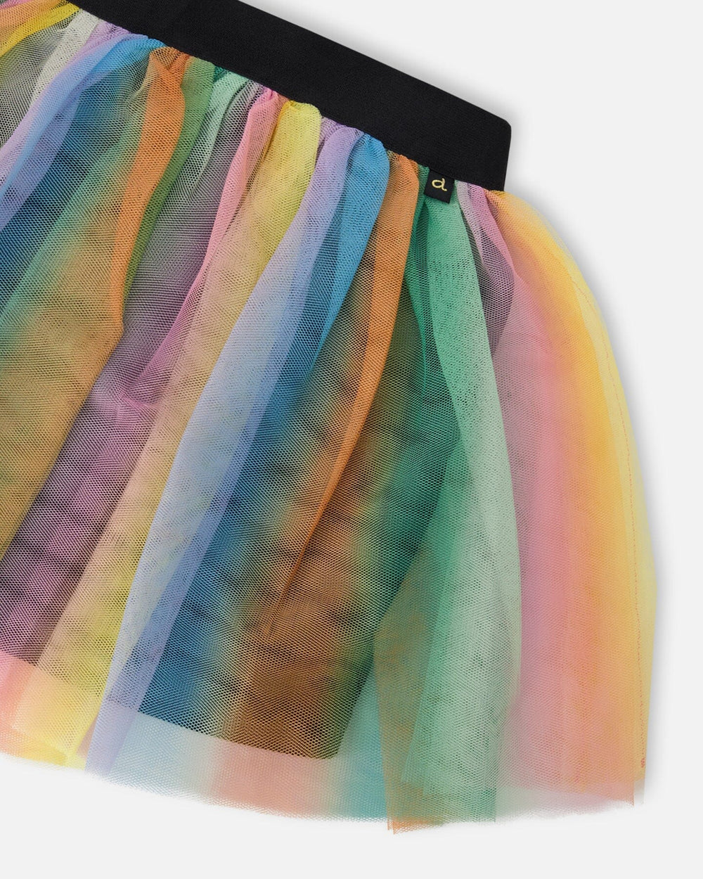 Jupe en maille imprimée multicolore 