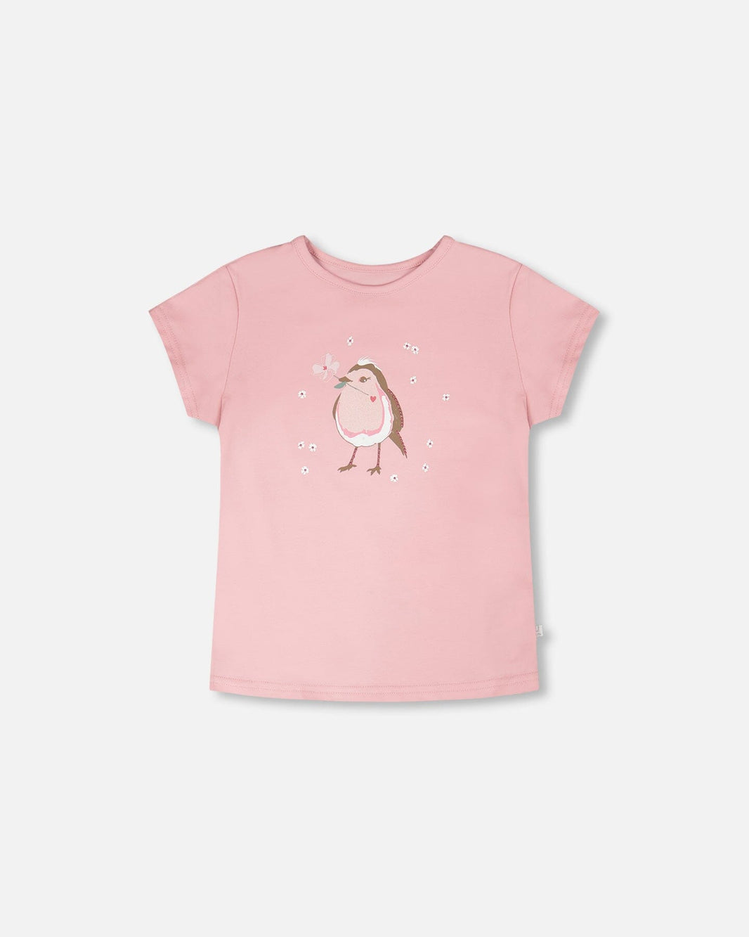 Organic Cotton Jersey T-Shirt Dusty Pink 