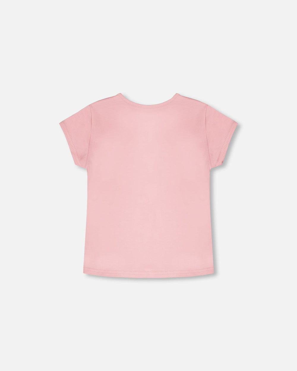 T-shirt en jersey de coton biologique rose poussière 