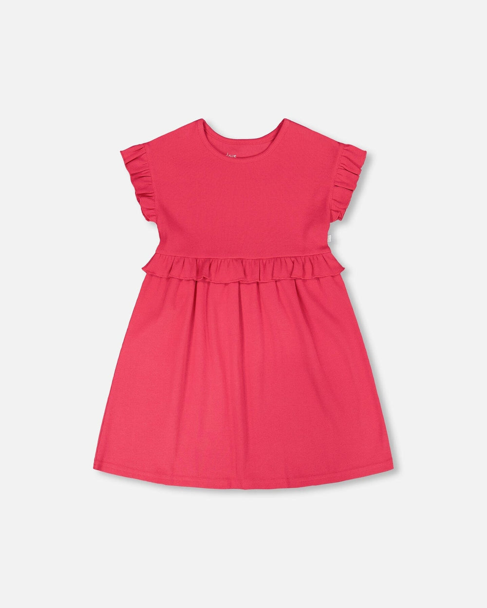 Robe en coton côtelé rose 