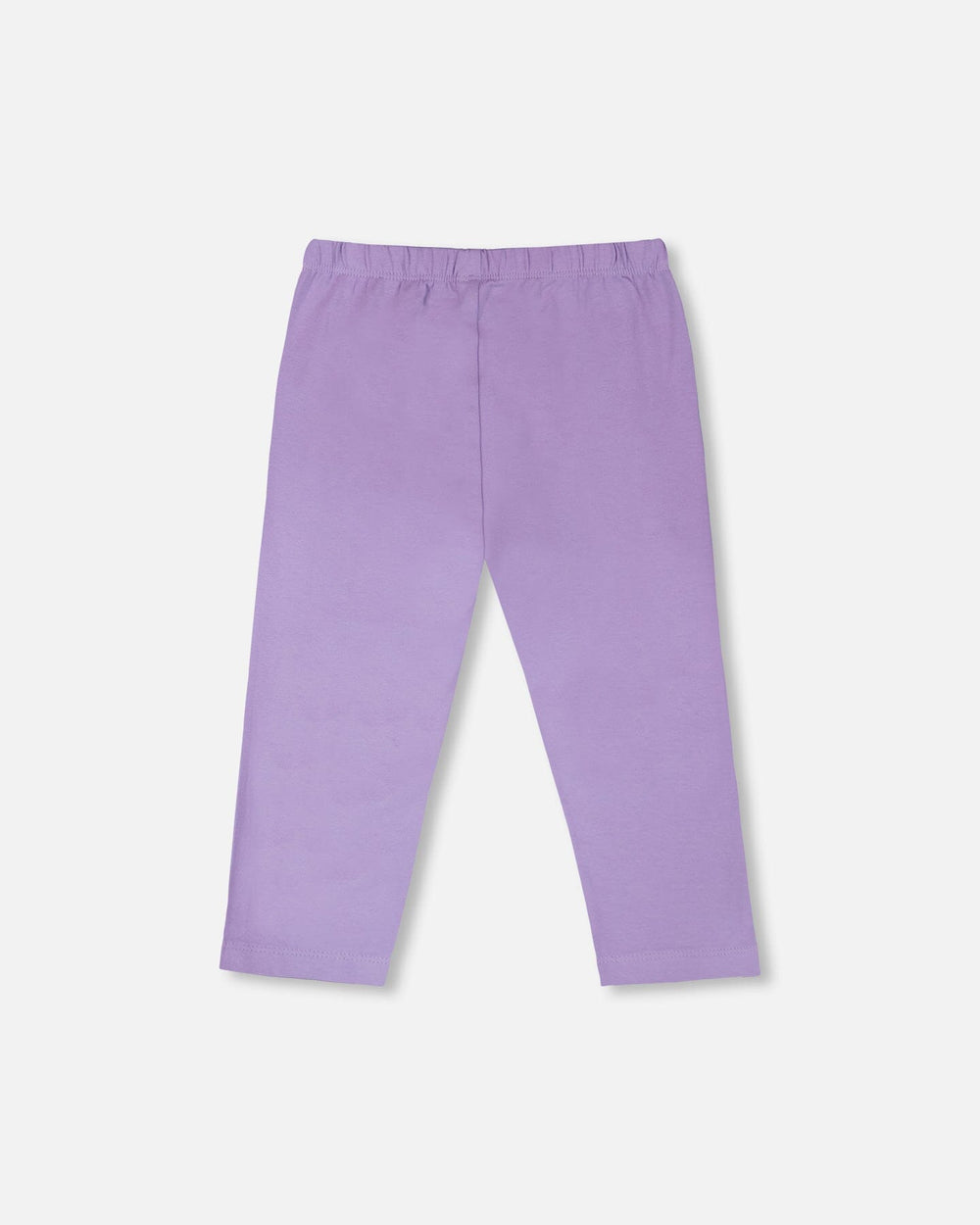Organic Cotton Jersey Capri Mauve With Knee Screen Hearts Appliqués 