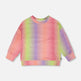 T-shirt à manches longues en jersey de coton biologique multicolore 