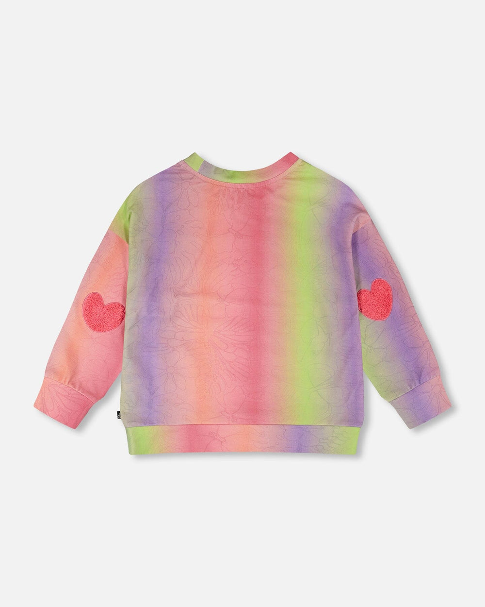T-shirt à manches longues en jersey de coton biologique multicolore 