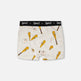 Boxer en coton biologique gris mélange imprimé baseball 