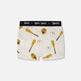 Boxer en coton biologique gris mélange imprimé baseball 