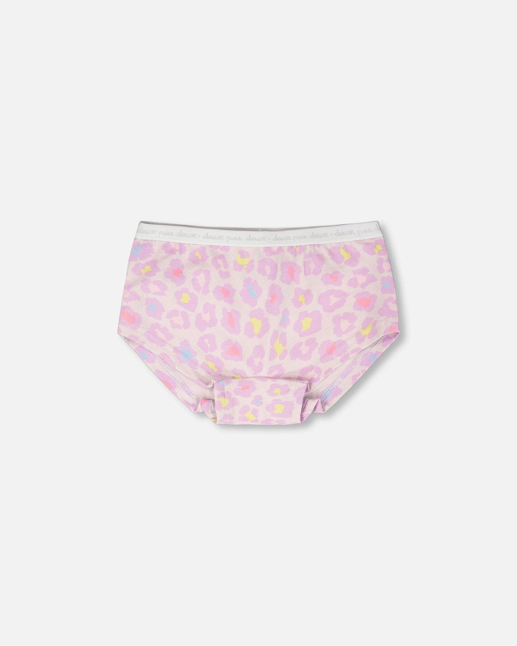 Organic Cotton Boyshort Panty Purple Animal Print 
