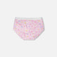 Culotte garçonne en coton biologique imprimé animal violet 