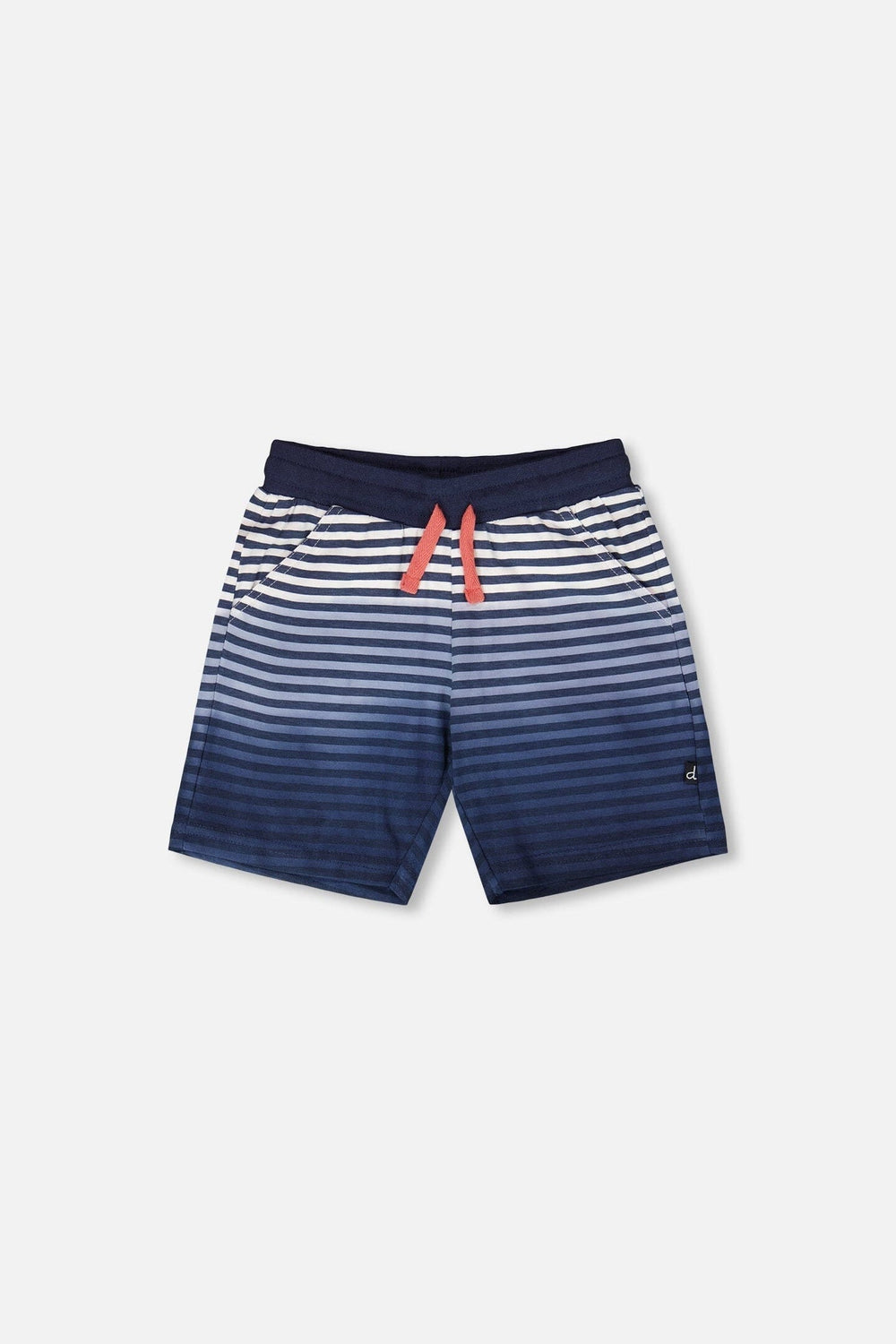 Organic Cotton Shorts Blue Gradient Stripes 