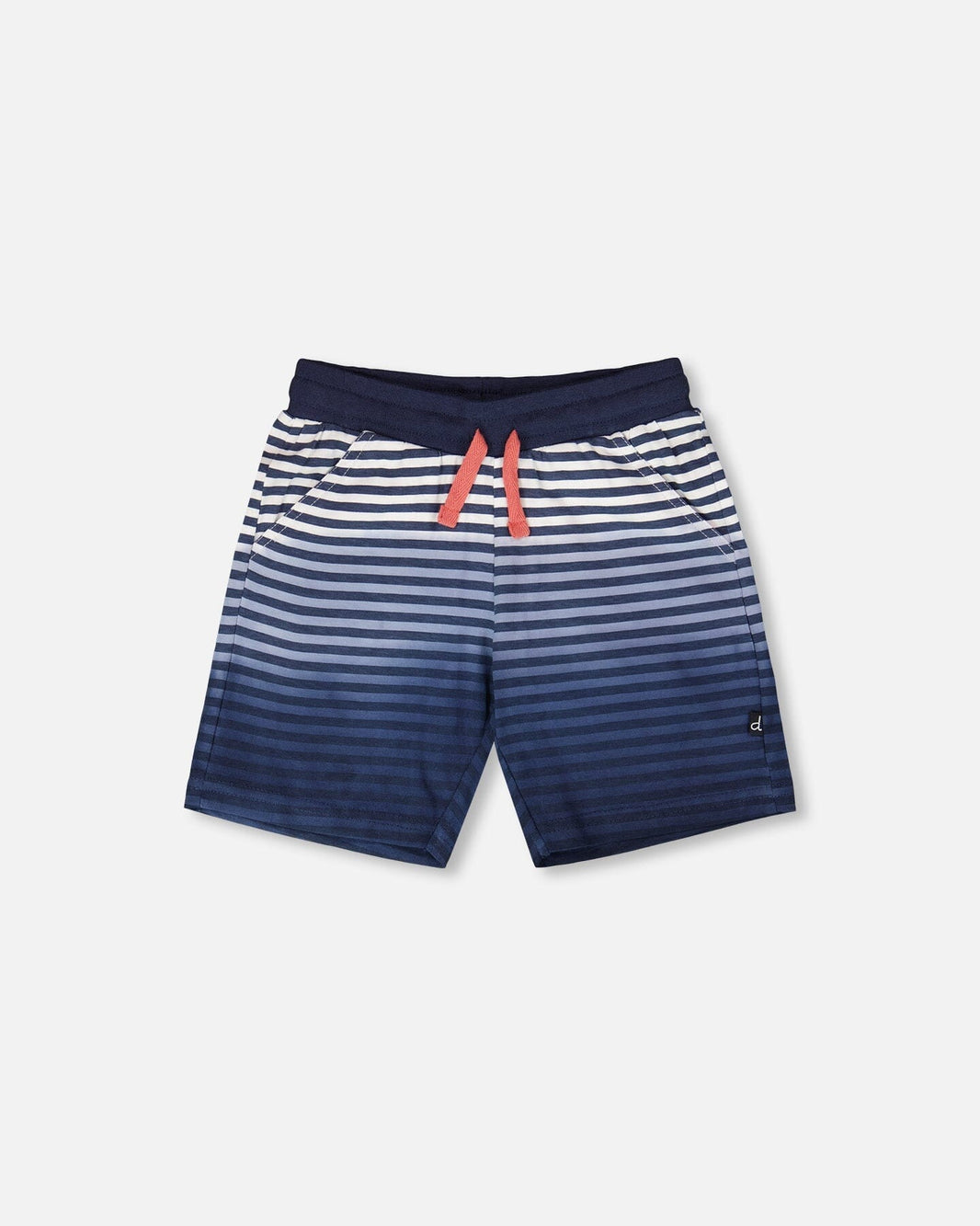 Organic Cotton Shorts Blue Gradient Stripes 