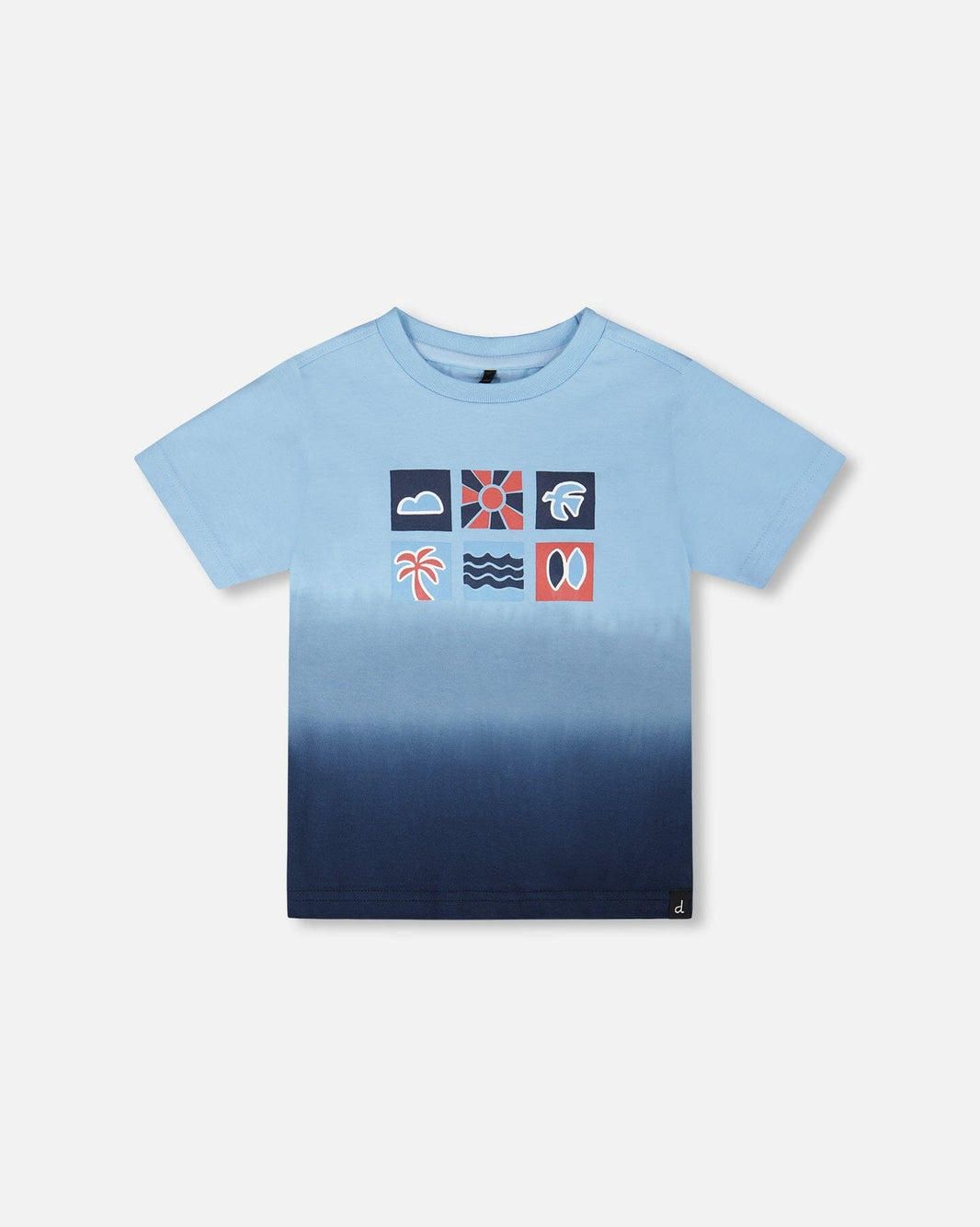 Organic Cotton Short Sleeve T-Shirt Blue Gradient 