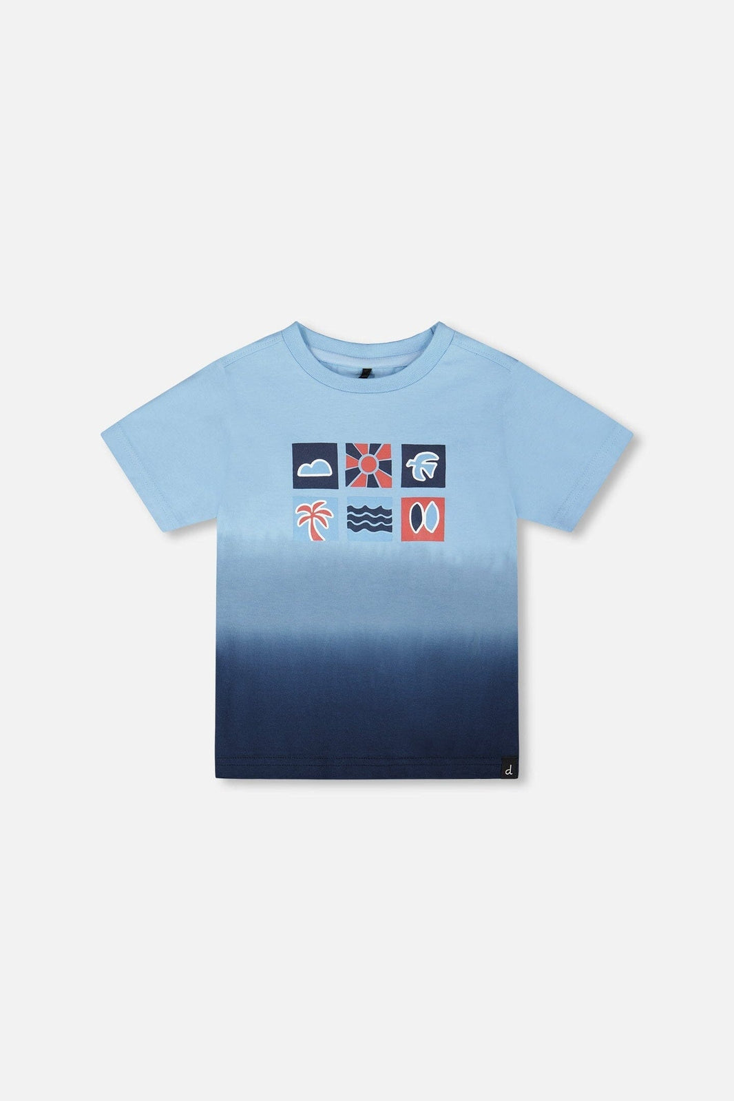 Organic Cotton Short Sleeve T-Shirt Blue Gradient 
