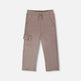 Pantalon de survêtement en terry français avec poche cargo taupe 