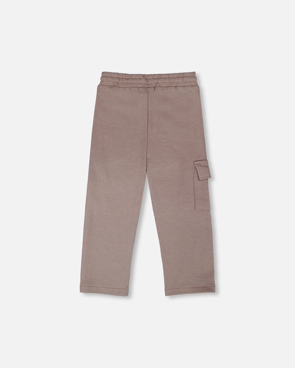 Pantalon de survêtement en terry français avec poche cargo taupe 