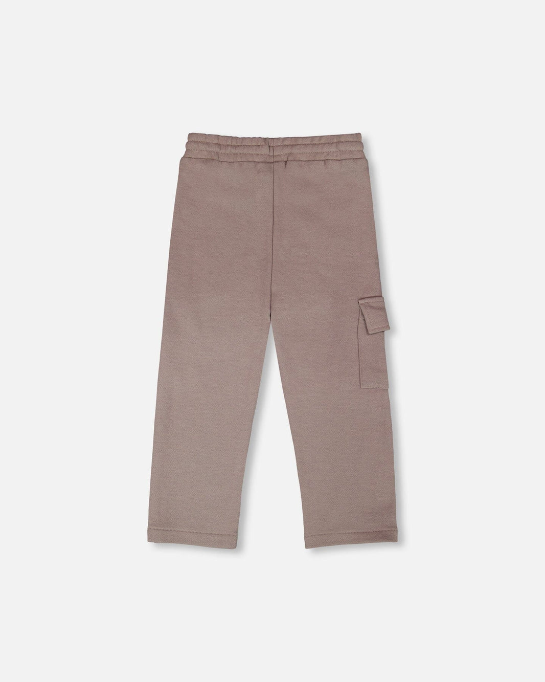 French Terry Sweatpants With Cargo Pocket Taupe 